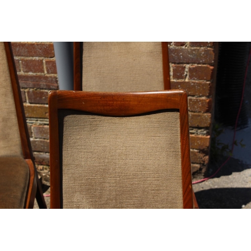 38 - 6 X RETRO GPLAN FRESCO DINING CHAIRS 
46 X 44 X 94CM