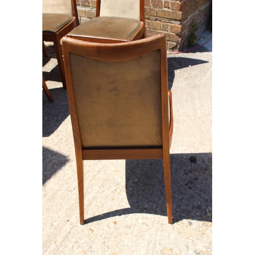 38 - 6 X RETRO GPLAN FRESCO DINING CHAIRS 
46 X 44 X 94CM