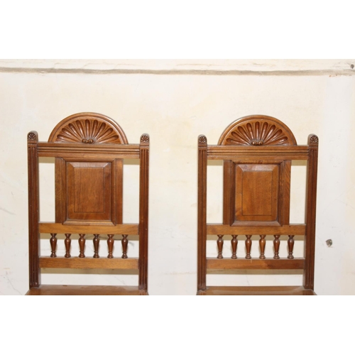 46 - PAIR OF ANTIQUE HALL CHIARS