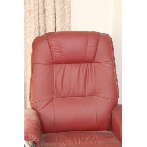 45 - REST WELL RECLINER CHAIR AND FOOTSTOOL