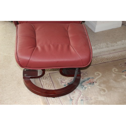 45 - REST WELL RECLINER CHAIR AND FOOTSTOOL