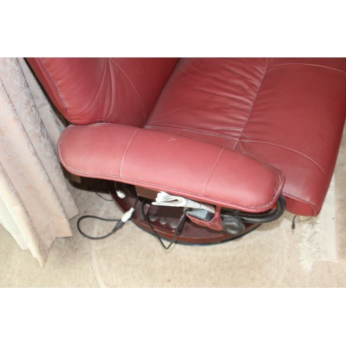 45 - REST WELL RECLINER CHAIR AND FOOTSTOOL