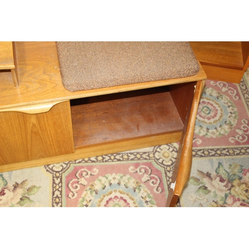 43 - TEAK TELEPHONE TABLE AND BOOKCASE