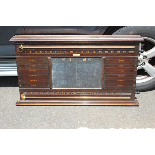 482 - VINTAGE SNOOKER SCORING BOARD 
113 X 64CM