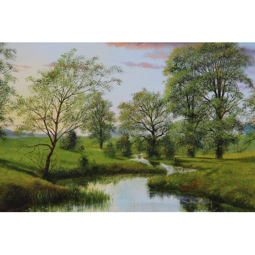 122 - OIL ON CANVAS ON A COUNTRY SCENE BY JEAN HAMILTON GEORGE
105 X 73CM