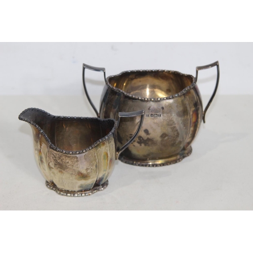 918 - SILVER JUG AND SUGAR BASIN - 364.5G - SHEFFIELD 1909 - FENTON BROS