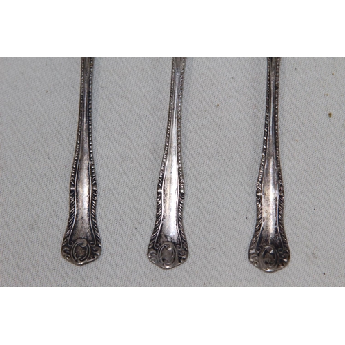 929 - 5 X COFFE SPOONS - 38G - BIRMINGHAM 1897 - LEVI AND SALAMAN