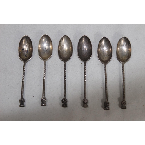 931 - 6 X SILVER COFFEE SPOONS - 71G - EDINBURGH 1899 - GEORGE JAMIESON