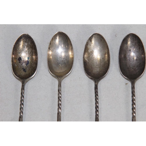 931 - 6 X SILVER COFFEE SPOONS - 71G - EDINBURGH 1899 - GEORGE JAMIESON