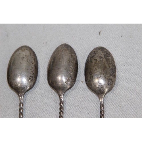931 - 6 X SILVER COFFEE SPOONS - 71G - EDINBURGH 1899 - GEORGE JAMIESON
