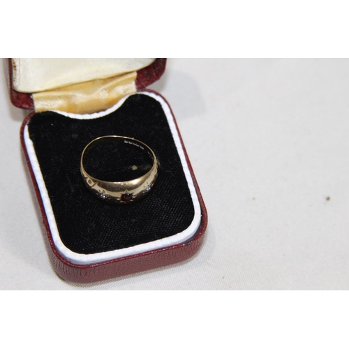 968 - 9CT GOLD RING - 2.25G - SIZE K