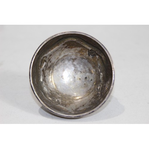 946 - EASTERN WHITE METAL TESTED SILVER BOWL - 188G