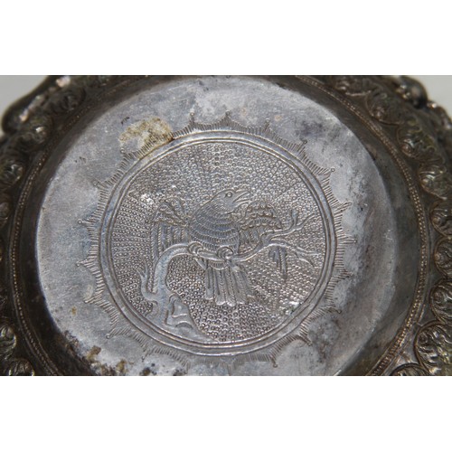 947 - EASTERN WHITE METAL TESTED SILVER BOWL - 280G