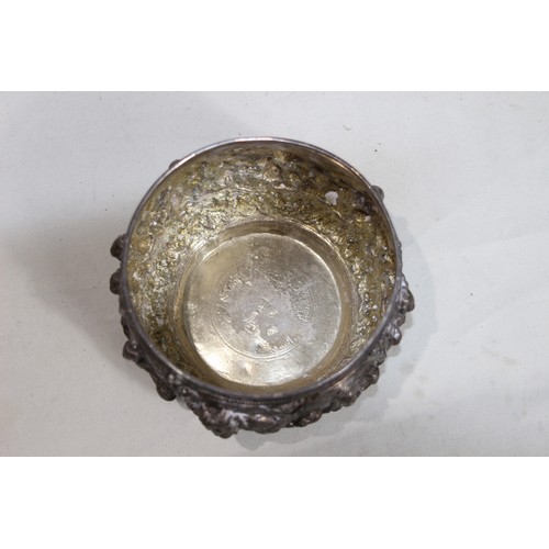 947 - EASTERN WHITE METAL TESTED SILVER BOWL - 280G