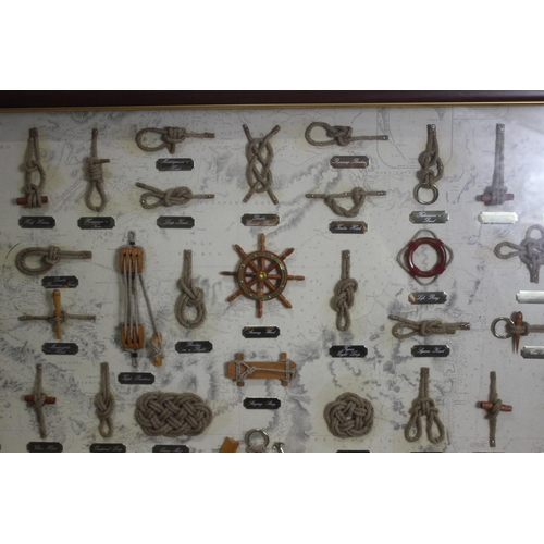 140 - NAUTICAL 42 PIECE KNOT BOARD
81 X 60CM