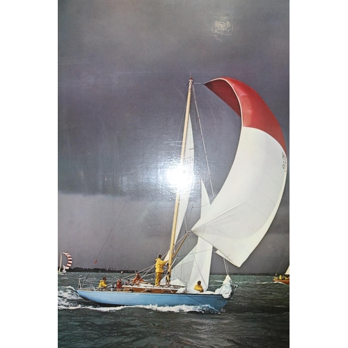 149 - SAILING POSTER ON BOARD PLUS ONE OTHER 
95 X 70CM