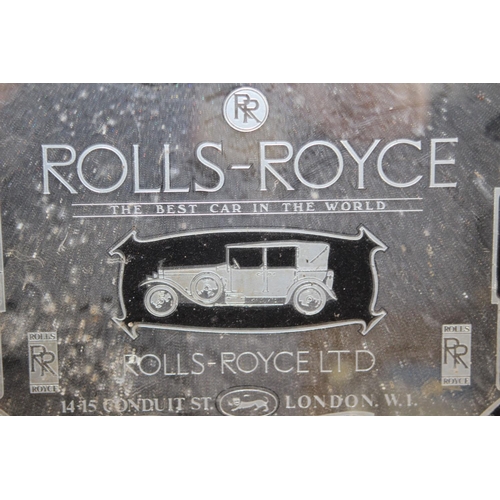 156 - ROLLS ROYCE ADVERTISING MIRROR
34 X 31CM