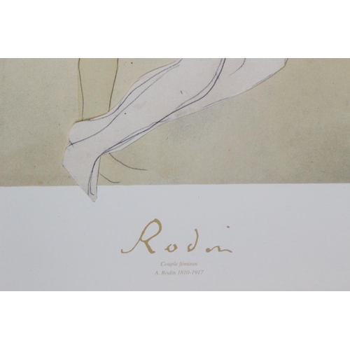 162 - RODEN AND DEGAS PRINTS 
68 X 68CM