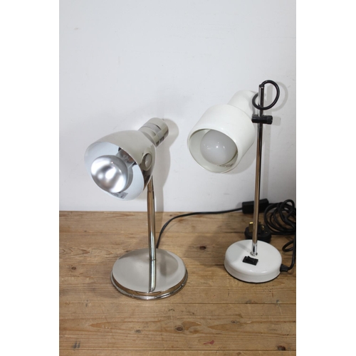 210 - 2 X MODERN READING LAMPS 
37CM