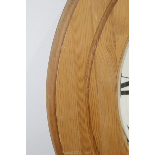 173 - LARGE PINE WALL CLOCK
73CM