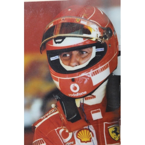 191 - 2 X MICHAEL SCHUMACHER LIMITED EDITION MEMORABILLA PICTURES 
80 X 46CM