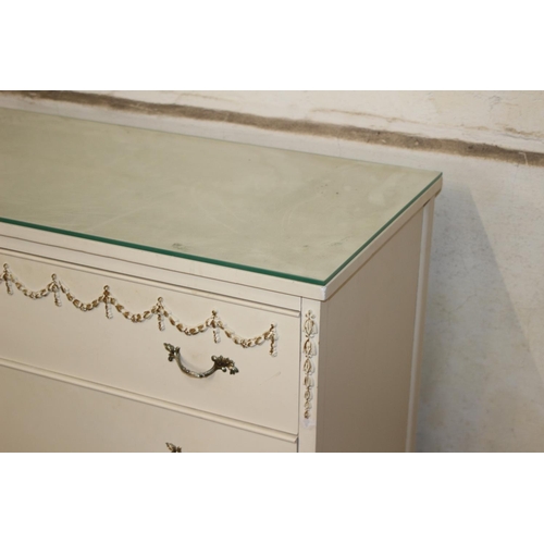 19 - Queen Anne STYLE CHEST OF DRAWERS 
76 X 40 X 99CM