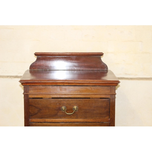 23 - EDWARDIAN MUSIC CUPBOARD 
53 X 40 X 122CM