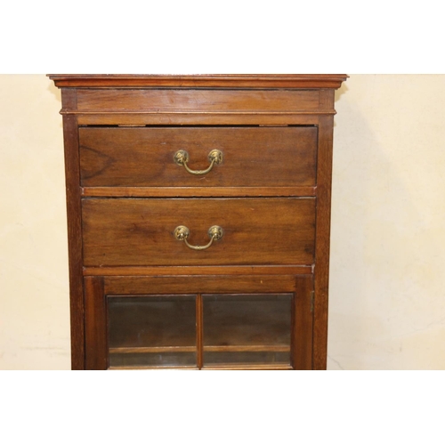 23 - EDWARDIAN MUSIC CUPBOARD 
53 X 40 X 122CM