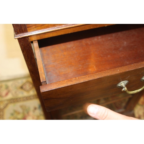 23 - EDWARDIAN MUSIC CUPBOARD 
53 X 40 X 122CM