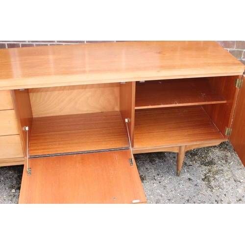 50 - VINTAGE RETRO GREAVES AND THOMAS SIDEBOARD 
220 X 46 X 77CM