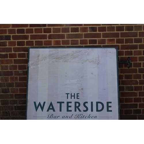 111 - BLANK PUB HANGING SIGN - ONE SIDE STILL HAS STICKER ON
160 X 128CM