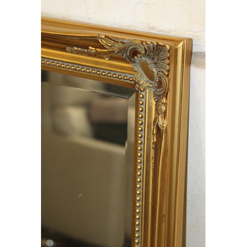 196 - LARGE ORNATE MIRROR 
108 X 77CM