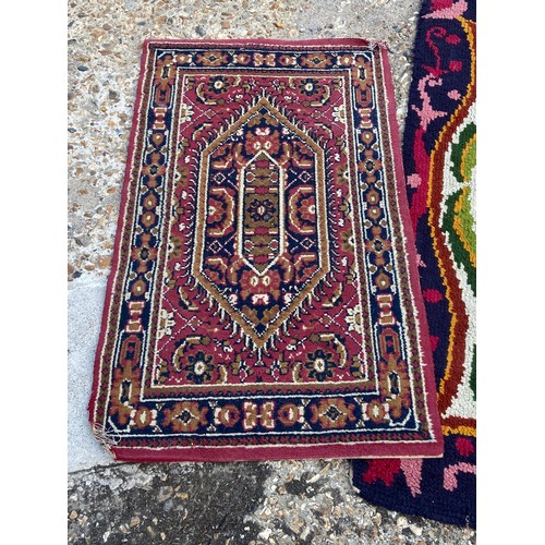 118 - 3 X VINTAGE RUGS 
140 X 76CM