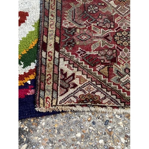 118 - 3 X VINTAGE RUGS 
140 X 76CM