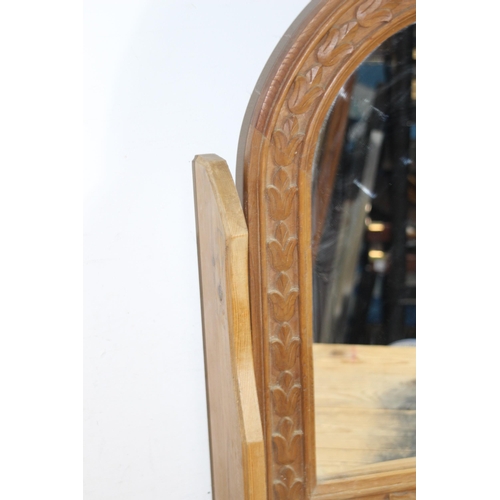 130 - PINE CHEVELLE MIRROR
60 X 70CM