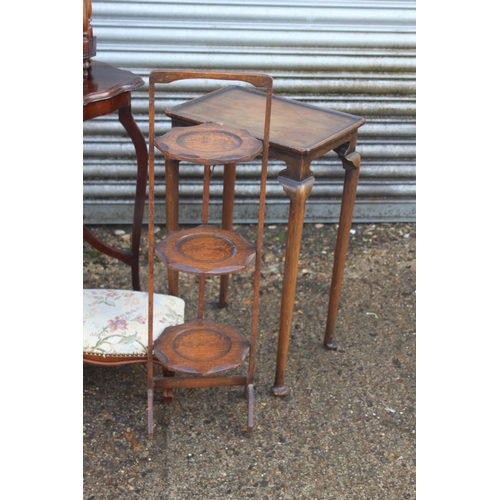 88 - 7 X INTERESTING PIECES OF EDWARDIAN FURNITURE 
70 X 72CM