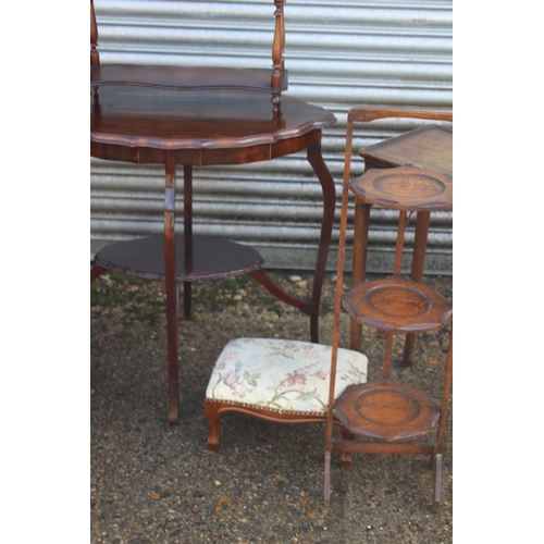 88 - 7 X INTERESTING PIECES OF EDWARDIAN FURNITURE 
70 X 72CM