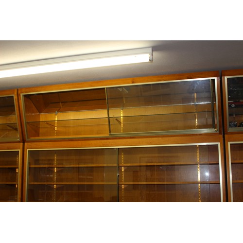 98 - LARGE PROFESSIONAL WALL MOUNTED LOCKABLE GLASS COLLECTORS DISPLAY CABINETS
203 x 247 x 42 LARGEST OV... 