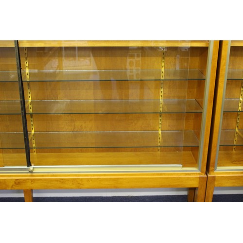 98 - LARGE PROFESSIONAL WALL MOUNTED LOCKABLE GLASS COLLECTORS DISPLAY CABINETS
203 x 247 x 42 LARGEST OV... 