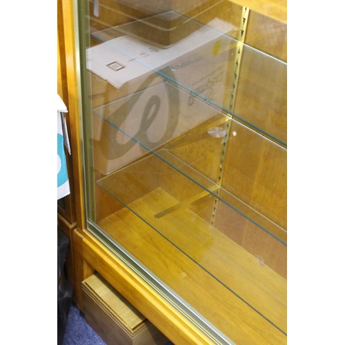 98 - LARGE PROFESSIONAL WALL MOUNTED LOCKABLE GLASS COLLECTORS DISPLAY CABINETS
203 x 247 x 42 LARGEST OV... 