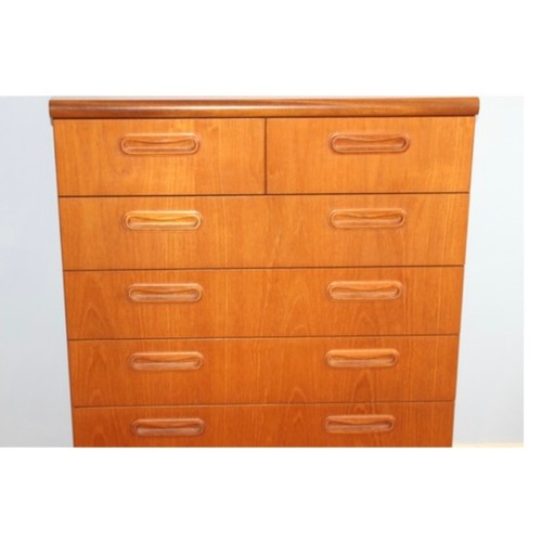 36 - RETRO TEAK TWO OVER FOUR CHEST OF DRAWERS
85 x 120cm