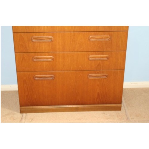 36 - RETRO TEAK TWO OVER FOUR CHEST OF DRAWERS
85 x 120cm