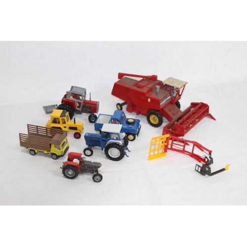 QUANTITY OF DIECAST FARM VEHICLES