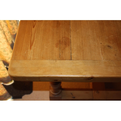 12 - NATURAL PINE REFECTORY DINING TABLE 
183 X 75 X 105CM