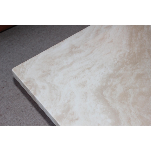 2 - MARBLE STYLE ALABASTER COFFEE TABLE 
60 X 120 X 45CM