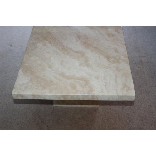 2 - MARBLE STYLE ALABASTER COFFEE TABLE 
60 X 120 X 45CM