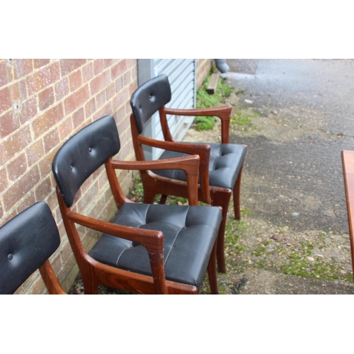 21 - VINTAGE RETRO VANSON BUTTERFLY TABLE AND 6 CHAIRS 
190 X 86 X 70CM