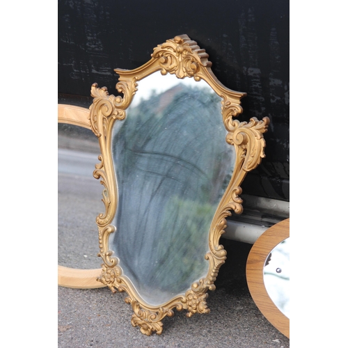 141 - 5 X DECORATIVE MIRRORS 
70 X 53CM