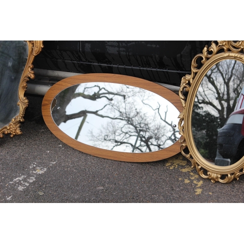 141 - 5 X DECORATIVE MIRRORS 
70 X 53CM