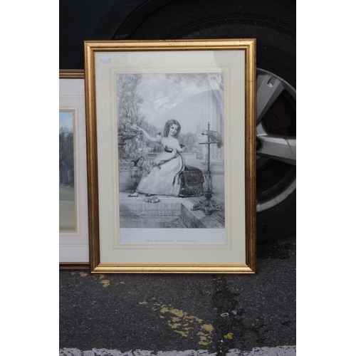 149 - 5 X GILT FRAMED PICTURES 
95 X 70CM